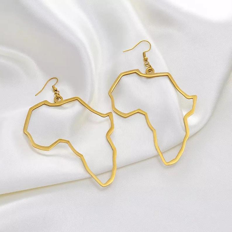 Africa Map Earrings ⭐⭐⭐⭐⭐