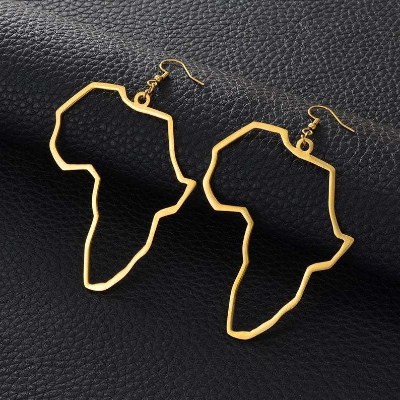 Africa Map Earrings ⭐⭐⭐⭐⭐