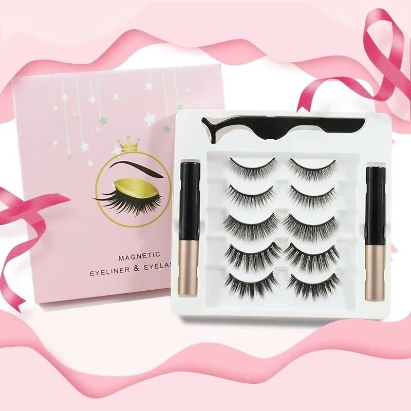 Magnetic Eyelashes with Eyeliner | Long-lasting • Waterproof • Reusable⭐️⭐️⭐️⭐️⭐️