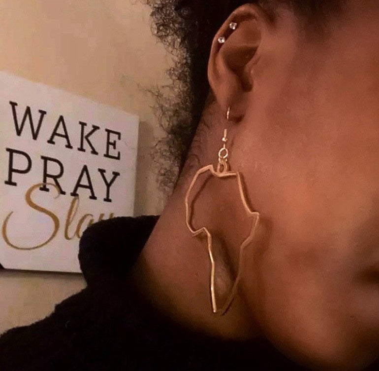 Africa Map Earrings ⭐⭐⭐⭐⭐